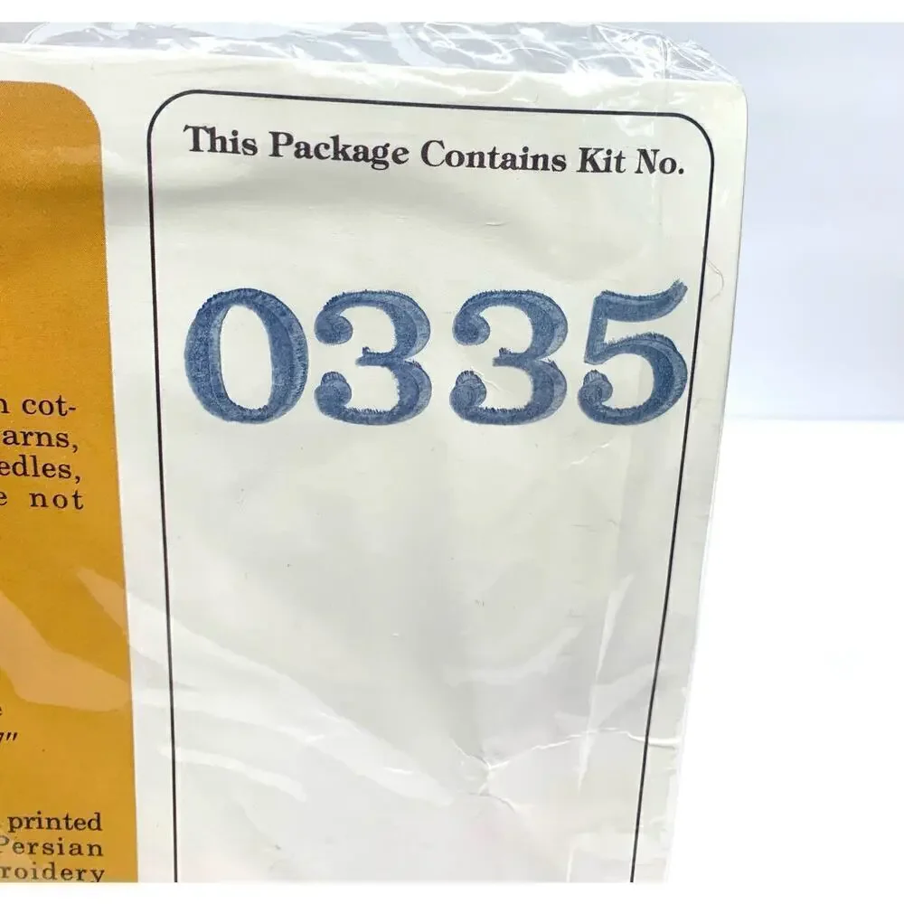 VTG NOS 1984 Creative Circle BIRCH HILL FARM 0335 Sealed Crewel Kit Persian Wool